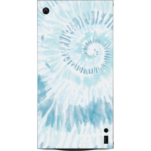 Blue and White Tie Dye XBox Series X Digital Edition Console Skin